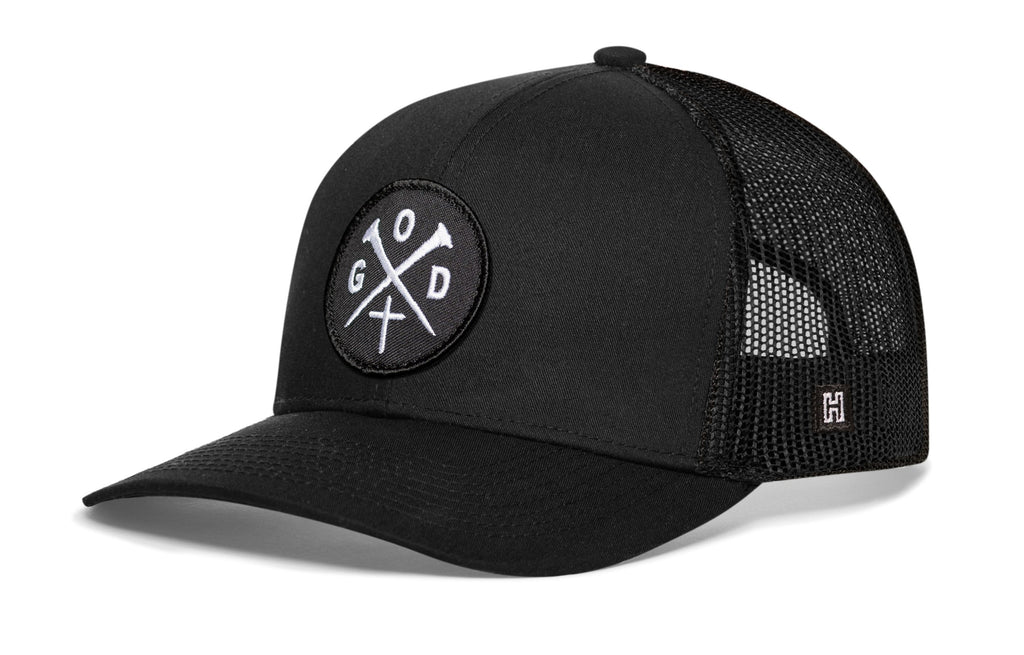 GOD X Trucker Hat  | Crossed Nails Snapback