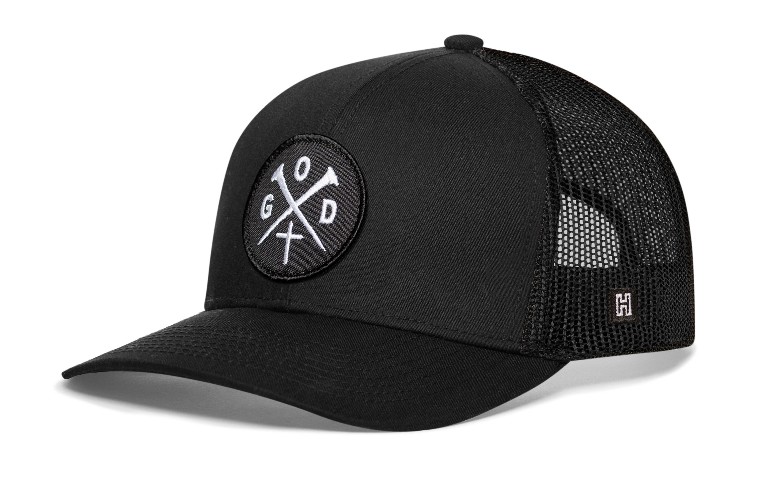 GOD X Trucker Hat  | Crossed Nails Snapback