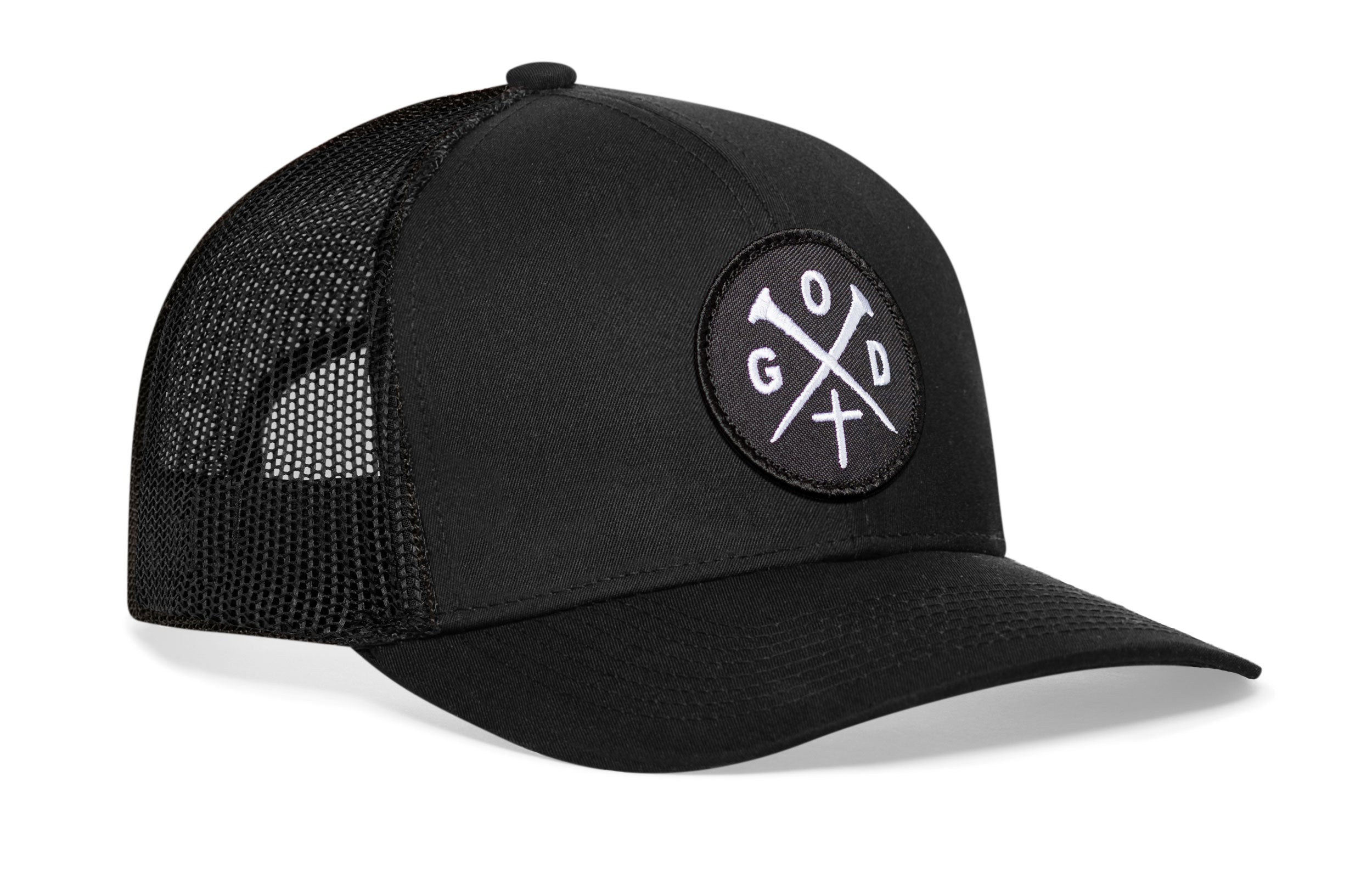 GOD X Trucker Hat  | Crossed Nails Snapback